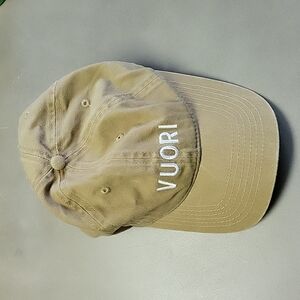 Vuori Baseball Cap Tan Logo Embroidered